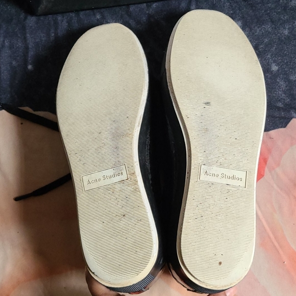 Acne Studios black shoes sneakers sz 41 leather - Picture 7 of 13